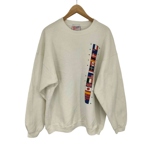 ヘインズ Hanes 90S HEAVY WEIGHT ワールドツアー両面プリントクルーネックTシャツ メンズ XL
