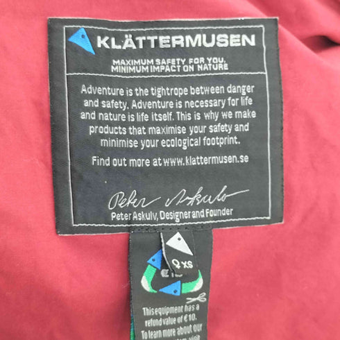 クレッタルムーセン KLATTERMUSEN ジップアップフーデッドジャケット レディース JPN:XS