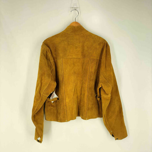 TILLMAN 70-80S 企業ロゴ リアルスエード ショート丈 スタンドカラージャケット ワークジャケット メンズ import:L