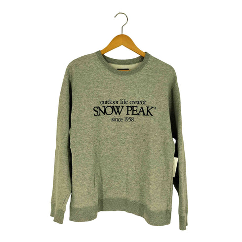 スノーピーク Snow Peak 別注 Classic ロゴプリント スウェット メンズ import:M