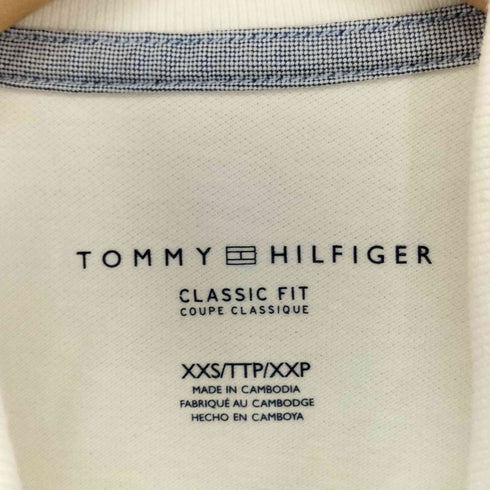 トミーヒルフィガー TOMMY HILFIGER CLASSIC FIT 刺繍ロゴ ポロシャツ レディース XXS