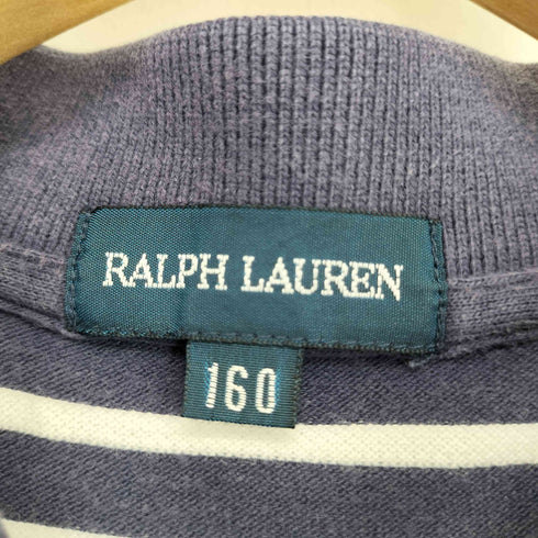 ラルフローレン RALPH LAUREN ポニー刺繍 ボーダー フリル ポロワンピース レディース 160