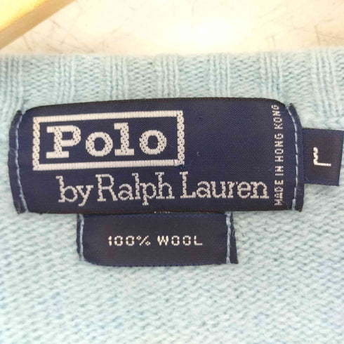 ポロバイラルフローレン Polo by RALPH LAUREN ポニー刺繍 ウールニットセーター レディース import:L