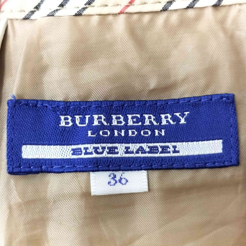 バーバリーブルーレーベル BURBERRY BLUE LABEL ノバチェック ショーツ レディース 36