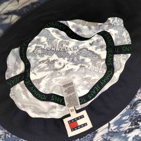 トミージーンズ tommy jeans 総柄 バケットハット レディース