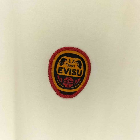 エヴィス EVISU だるまとロゴ刺繍 リラックスフィット Tシャツ メンズ import:S