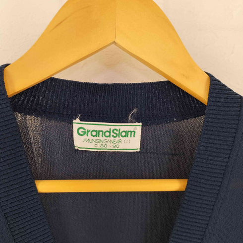 マンシングウェア GRANDSLAM MUNSINGWEAR 90s アクリルカーディガン メンズ C80-90