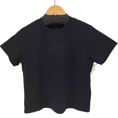 エヴィス EVISU スローガン刺繍とハイヒールカモメ スリムフィット Tシャツ レディース import:S