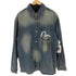 エヴィス EVISU スプラッシュインクカモメプリント レギュラーフィット デニムシャツ メンズ import:L