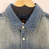 エヴィス EVISU スプラッシュインクカモメプリント レギュラーフィット デニムシャツ メンズ import:L