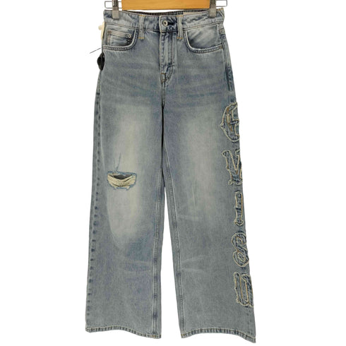 エヴィス EVISU EVISUアップリケ ディストレスドジーンズ レディース 25