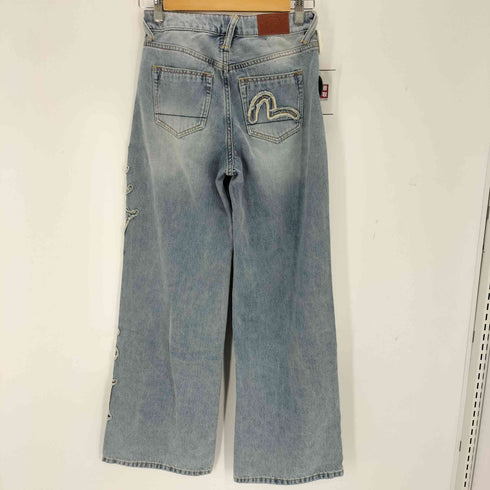 エヴィス EVISU EVISUアップリケ ディストレスドジーンズ レディース 25