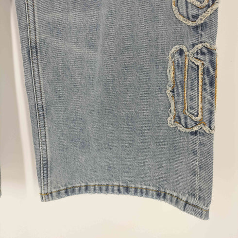エヴィス EVISU EVISUアップリケ ディストレスドジーンズ レディース 25