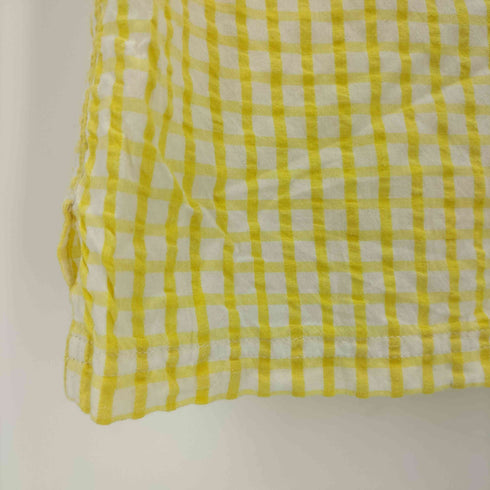 オニール ONEILL 90-00S ロゴ刺繍 チェック シアサッカー S/S シャツ メンズ import:M