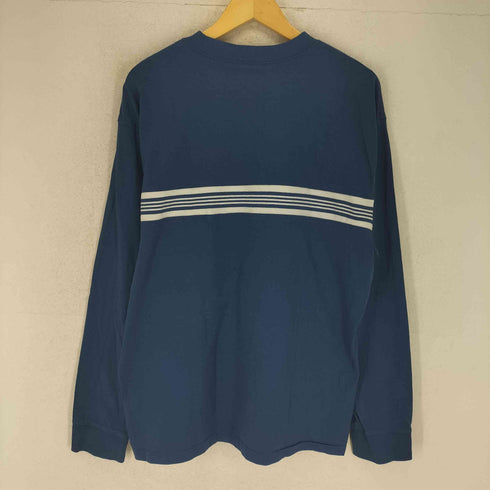 オールドネイビー OLD NAVY HEAVY WEIGHT センターボーダーライン L/Sカットソー メンズ L