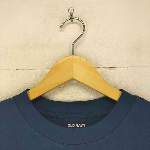 オールドネイビー OLD NAVY HEAVY WEIGHT センターボーダーライン L/Sカットソー メンズ L