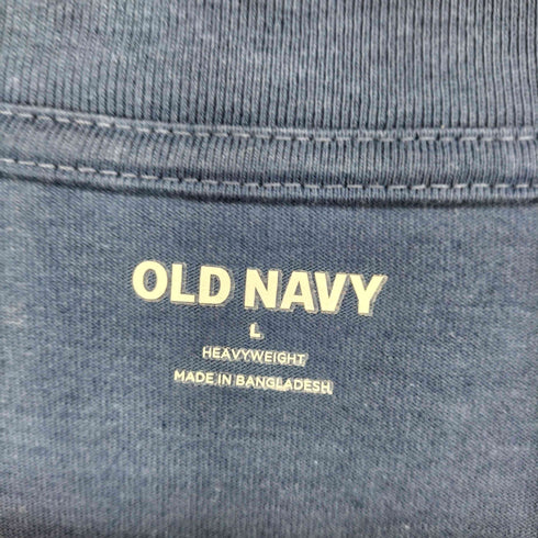 オールドネイビー OLD NAVY HEAVY WEIGHT センターボーダーライン L/Sカットソー メンズ L