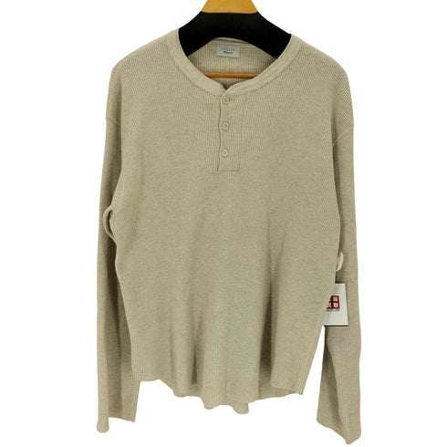 アンユーズド UNUSED 26SS Long Sleeve Henry Neck Waffle T-Shirt メンズ 3