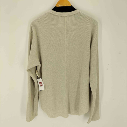 アンユーズド UNUSED 26SS Long Sleeve Henry Neck Waffle T-Shirt メンズ 3