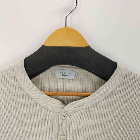 アンユーズド UNUSED 26SS Long Sleeve Henry Neck Waffle T-Shirt メンズ 3