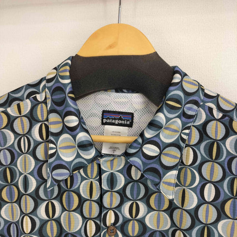 パタゴニア patagonia 00S rhythm 総柄 S/S オープンカラー シャツ メンズ import:L