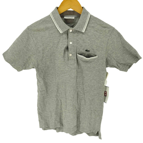 ラコステ LACOSTE 鹿の子 刺繍ロゴ ポロシャツ メンズ JPN:2