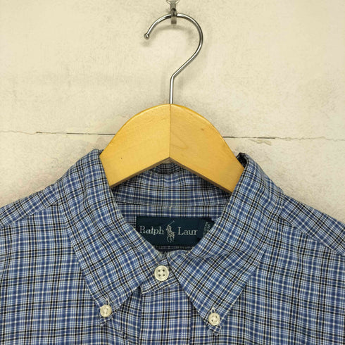 ラルフローレン RALPH LAUREN CLASSIC FIT ポニー刺繍チェック柄BDシャツ メンズ L