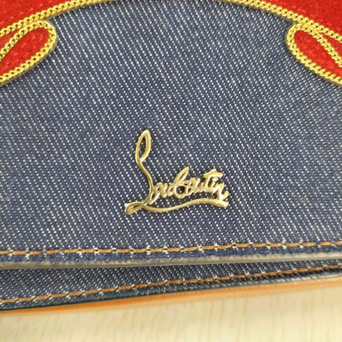 クリスチャンルブタン CHRISTIAN LOUBOUTIN デニム切替 ショルダーバッグ SEA SEX AND SUN レディース