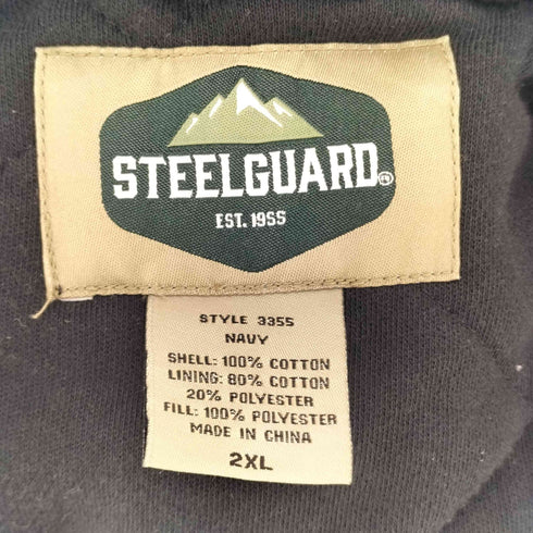 STEELGUARD 企業ロゴ 刺繍 ダック地 アクティブ ジャケット メンズ import:XXL