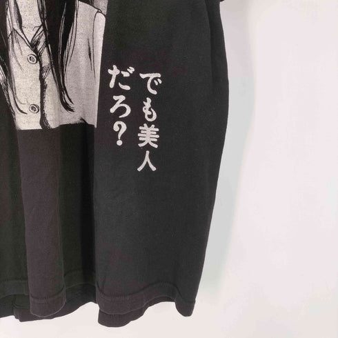 00S ボディ メキシコ製 ホラー 漫画 マンガ キャラクター でも美人だろ プリント S/S Tシャツ メンズ import:L