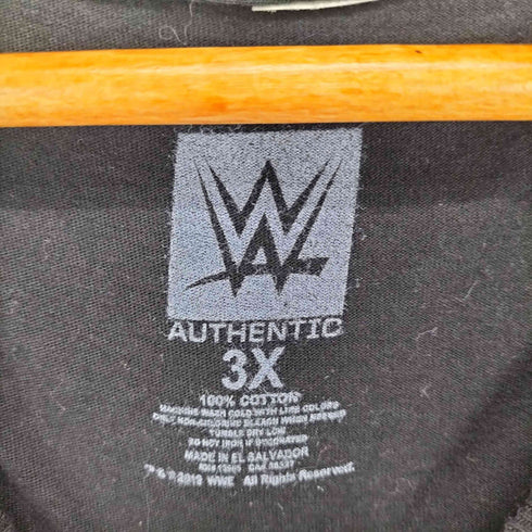 WWE THE MAN フロントプリントクルーネックTシャツ メンズ 3XL