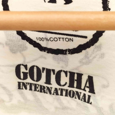 GOTCHA 両面プリント サーマル スリーブ ラグラン カットソー Y2K メンズ JPN:L