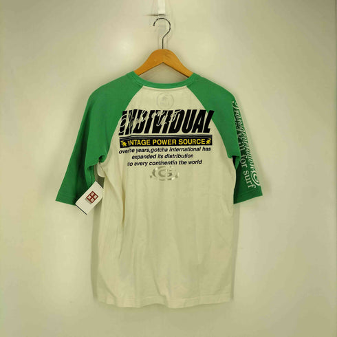 GOTCHA 両面プリント サーマル スリーブ ラグラン Tシャツ Y2K メンズ JPN:L