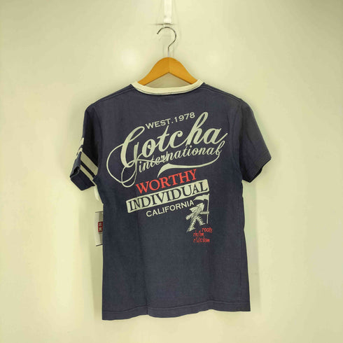 GOTCHA フロッキープリント リンガーネック Tシャツ Y2K メンズ JPN:M