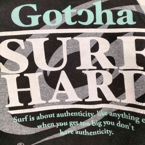 GOTCHA SURF HARD プリント ラグラン Tシャツ Y2K メンズ JPN:M