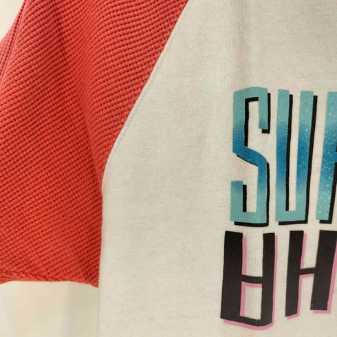 GOTCHA SURF HARD 両面 ラメ プリント サーマル スリーブ ラグラン Tシャツ Y2K メンズ JPN:M