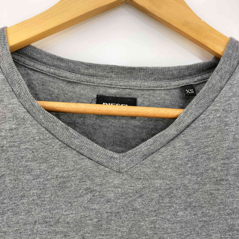 ディーゼル DIESEL デニム切替 Vネック S/S Tシャツ メンズ import:XS