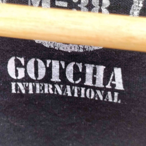 GOTCHA RIDE WAVES 両面プリント サーマル スリーブ ラグラン カットソー Y2K メンズ JPN:L