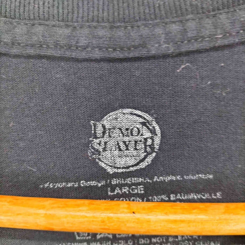 フロントアニメプリントクルーネックTシャツ メンズ L