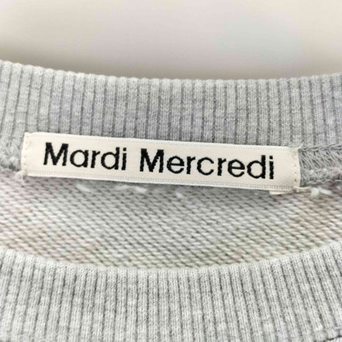 マルディメクルディ Mardi Mercredi SWEATSHIRT FLOWERMARDI ロゴプリント クルーネックスウェット レディース ONE SIZE