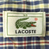ラコステ LACOSTE ワンポイント 刺繍 チェック ポケット S/S ボタンダウン シャツ メンズ FR:40