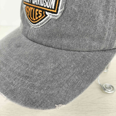 ハーレーダビッドソン HARLEY-DAVIDSON Frayed Logo Cap メンズ ONE SIZE