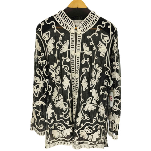 brownstone studio 花柄メッシュカーディガン レディース 16