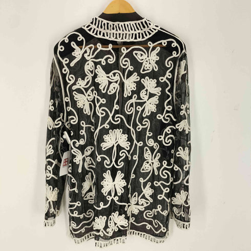 brownstone studio 花柄メッシュカーディガン レディース 16