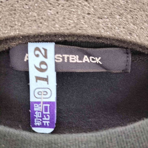 オールモストブラック ALMOSTBLACK 24SS CREW NECK NO SLEEVE PATCHED T レディース 1