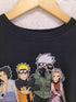 フロントアニメプリントクルーネックTシャツ メンズ XL