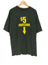 $5 フロントプリントクルーネックTシャツ メンズ 2X