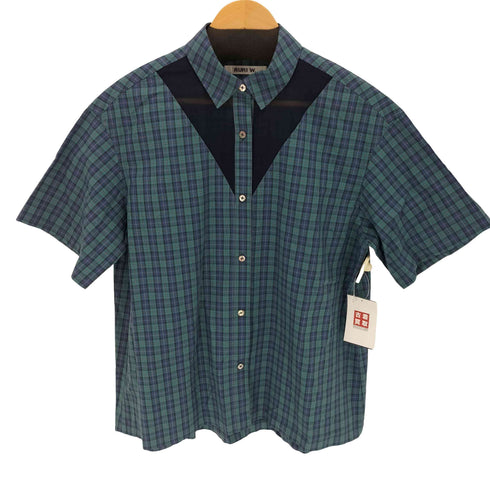 RURI.W 24SS シアー切替チェックシャツ レディース