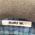 RURI.W 24SS シアー切替チェックシャツ レディース