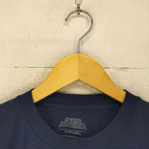 フロントアニメプリントクルーネックTシャツ メンズ L